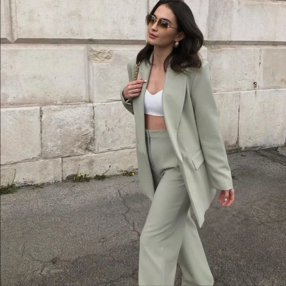 Zara oversized blazer with pants  bloggers fav - Picture 2 of 16